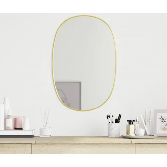 Vgspejl 50x35 cm  Guldfarvet ramme