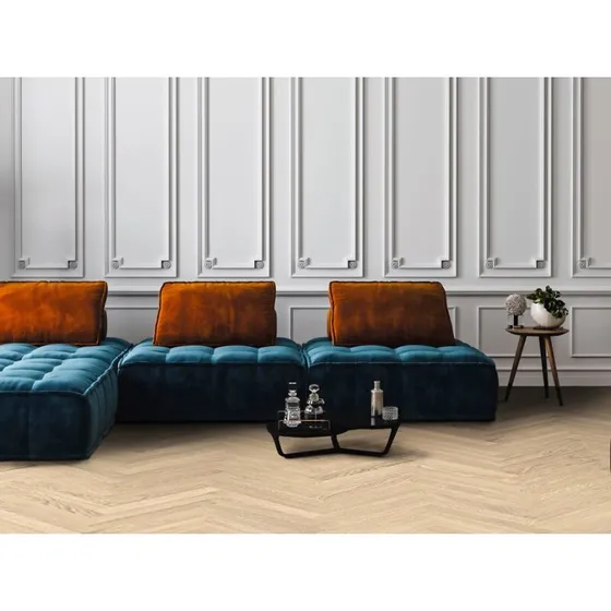 HARO Stavparket Eg Trend børstet, sand naturaDur lak - 70 mm