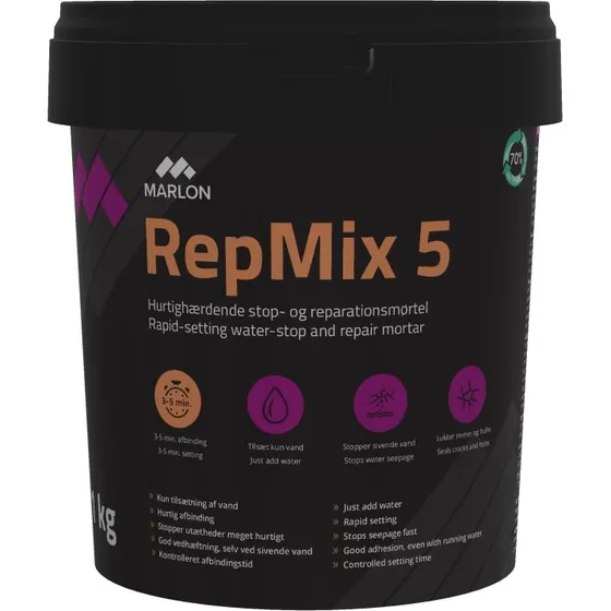 Marlon RepMix 5 stop- og reparationsmørtel 1 kg