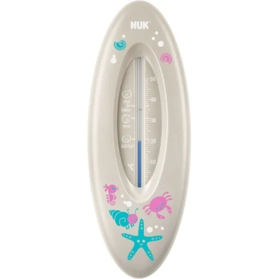 NUK Badetermometer - Grå med sødyrprint