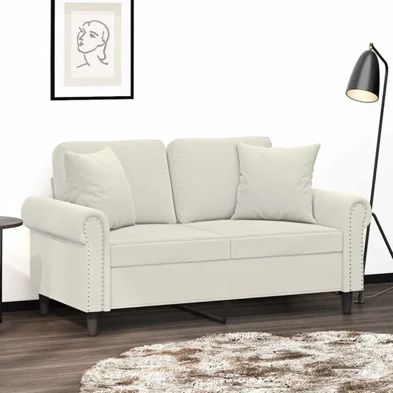 Velour pyntepuder 2 stk. 40x40 cm  brun