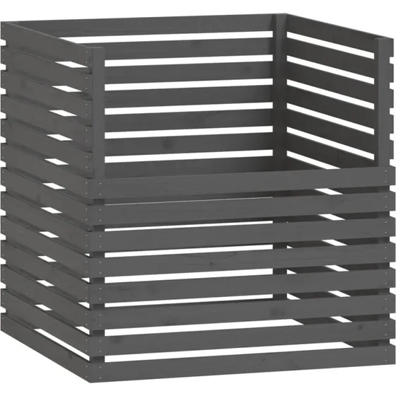 Kompostbeholder i massivt fyrretr 100x100x102 cm (gr)