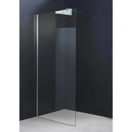Milobad brusevæg 80x190 cm klart glas