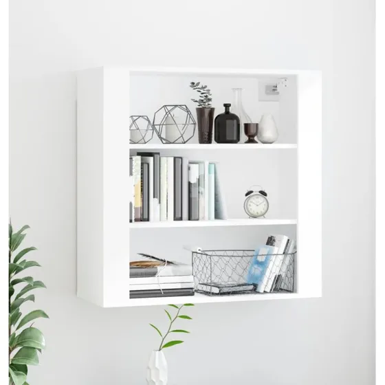 Vgskab 80x33x80 cm i hvidt konstrueret tr