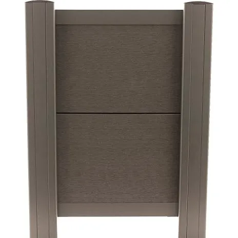 HORTUS Premium Firenze komposit hegnspakke, 3 fag, 126,1 cm