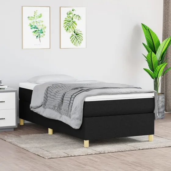 Boxspring sengeramme 90x200 cm – stof sort