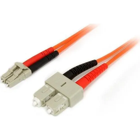 StarTech LC til SC fiberpatchkabel 1 m (OM2, duplex, orange)