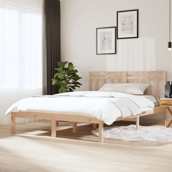 Sengeramme 135x190 cm i massivt fyrretræ