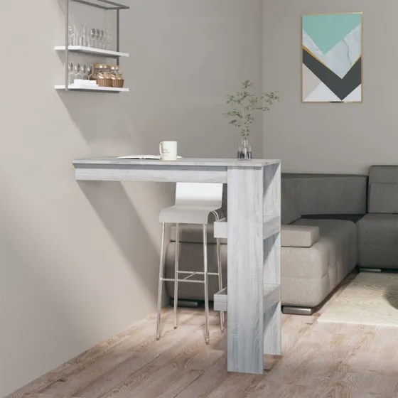 Væghængt barbord 102x45x103,5 cm - Sonoma eg