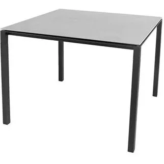 Cane-Line Pure havebord 100x100 cm – Beton/Lava grå