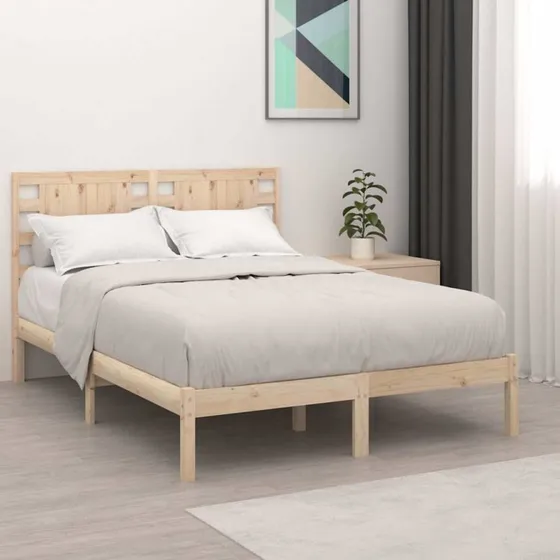 Sengeramme 135x190 cm i massivt fyrretræ