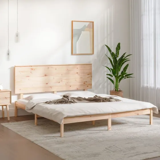 Sengeramme i massivt fyrretræ 180x200 cm