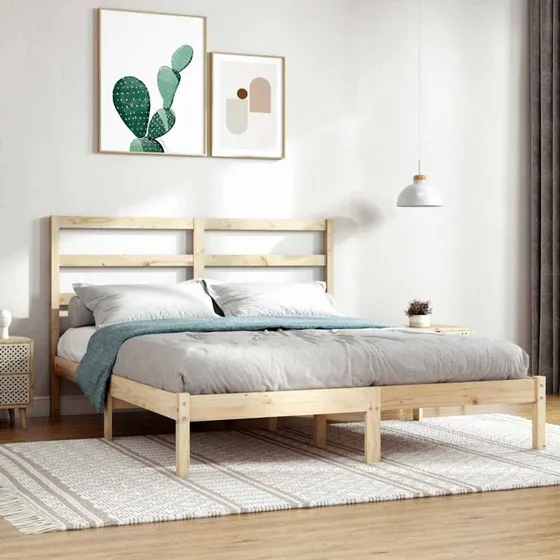 Sengeramme 135x190 cm i massivt fyrretræ