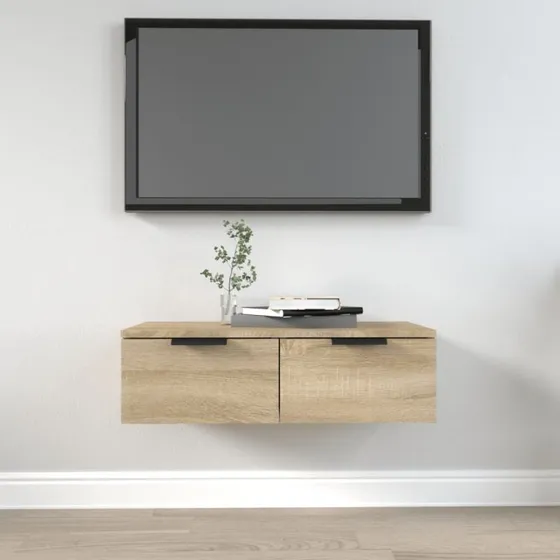 Vgskab 68x30x20 cm, Sonoma-eg (konstrueret tr)