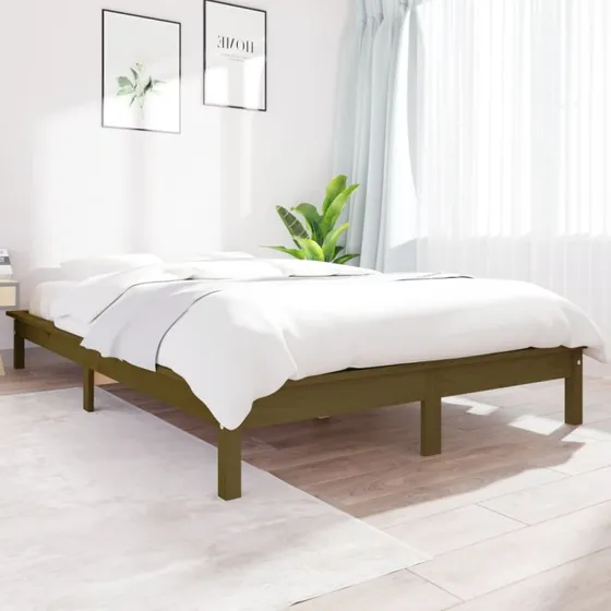 Sengeramme 180x200 cm Super King i massivt fyrretræ