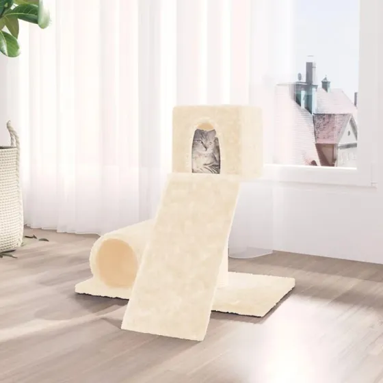 Kradsetræ med sisalstolpe 59 cm - creme