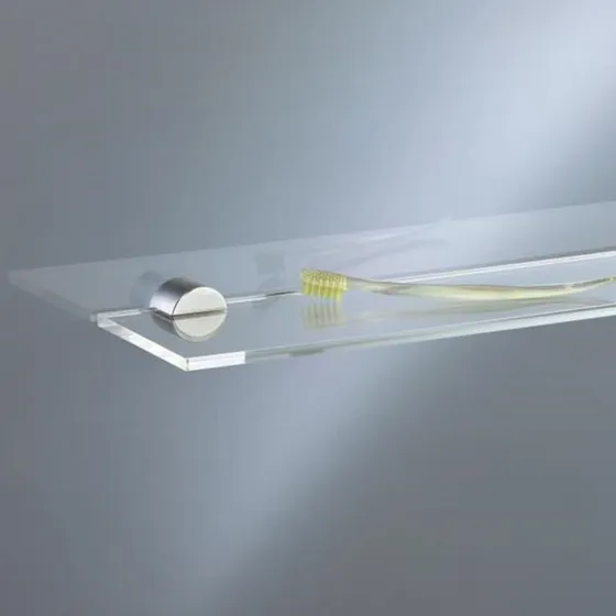 VOLA T25HLD hyldebeslag, krom til 9 mm glas