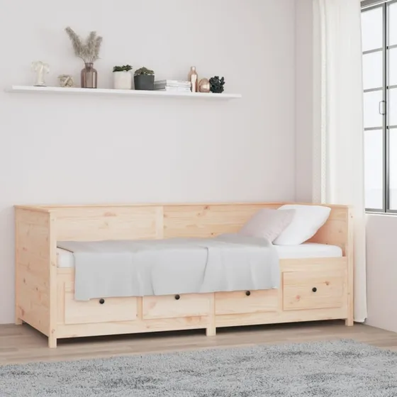 Daybed 80x200 cm i massivt fyrretr (uden madras)