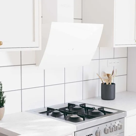 Vghngt emhtte 60 cm i rustfrit stl og hrdet glas