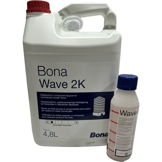 Bona Wave 2K Ekstra Mat 5 L - inkl. hærder