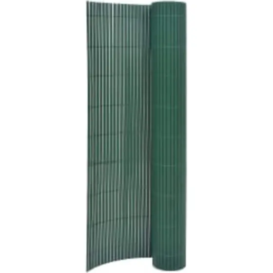 Havehegn 90x400 cm dobbeltsidet PVC - Grøn