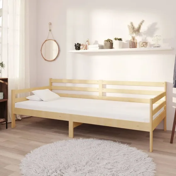 Daybed 90x200 cm i massivt fyrretræ med madras