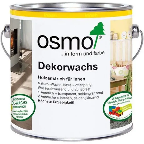 Osmo Wood Wax Finish 3119 Silk Grey 0,75 L