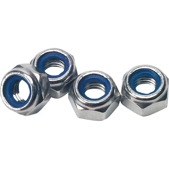 Låsemøtrik A4, syrefast rustfrit stål