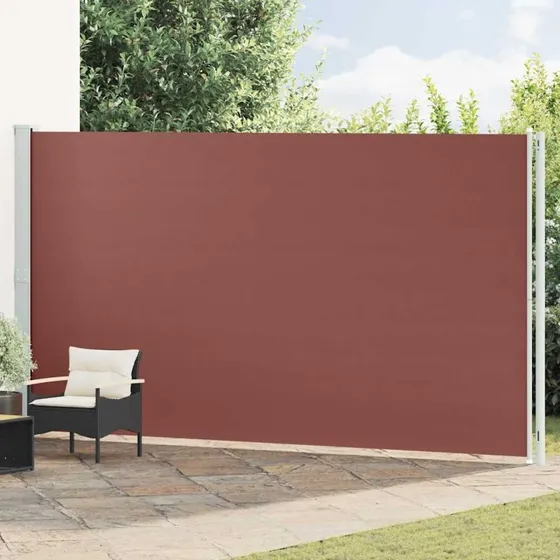 Sammenrullelig sidemarkise 220x600 cm – brun