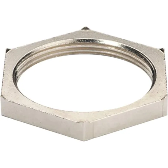 Messing møtrik M20 EMC, forniklet