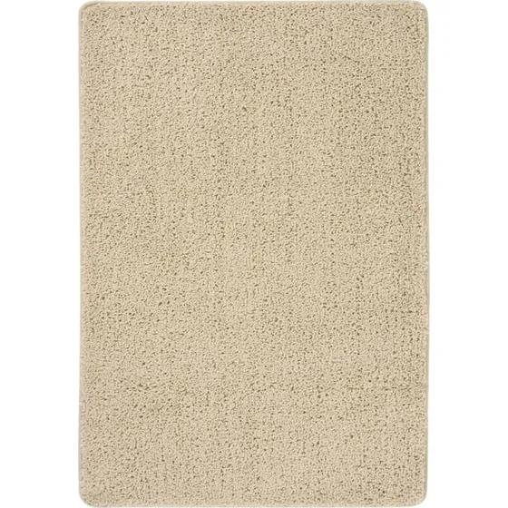 Shaggy gulvtppe 120x170 cm skridsikker creme