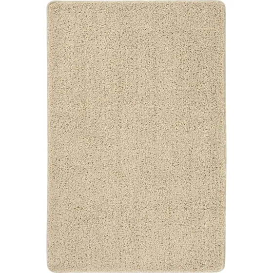 Shaggy gulvtppe 200x290 cm skridsikker  creme