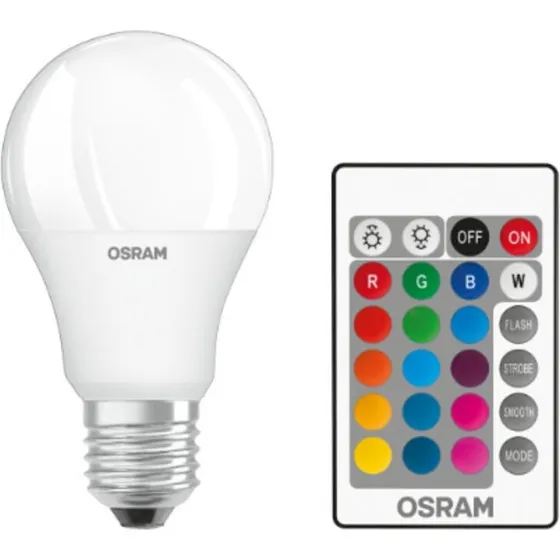 Osram Retrofit Classic LED E27 9W 806lm Matt - 827 Ekstra Varm, RGBW
