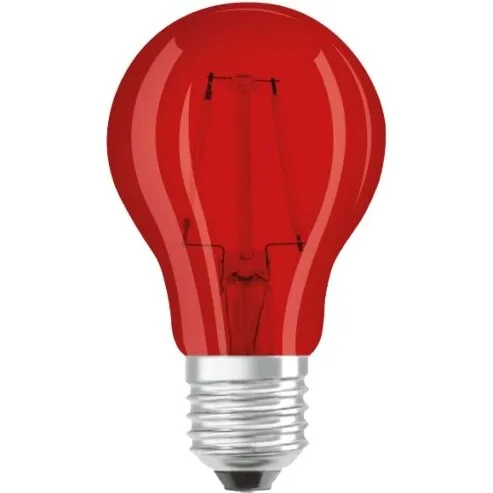 Rød el-pære E27 5W (LED)