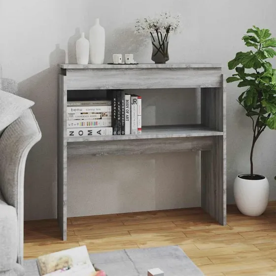 Konsolbord 80x30x80 cm i grå Sonoma-eg - konstrueret træ