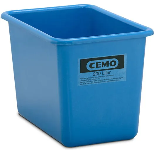 GRP Container 200L Blå, Høj (88x57x60 cm)
