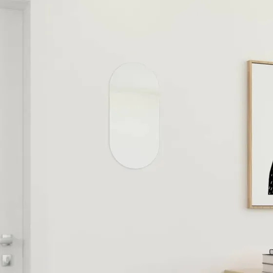 Vgspejl i glas 40x20 cm  rammelst