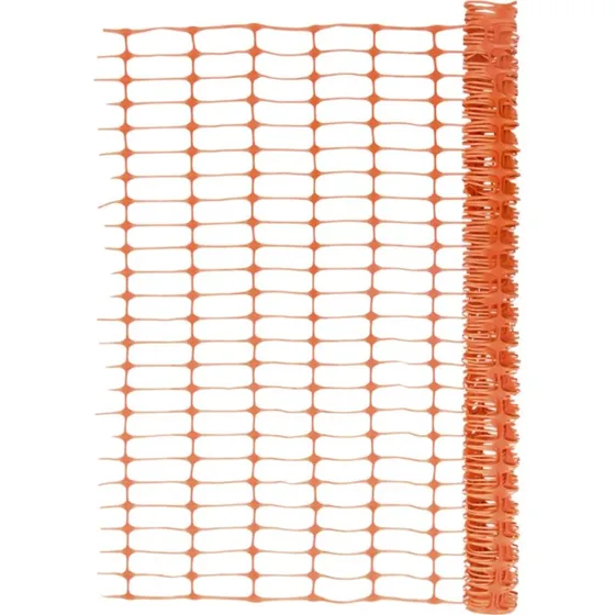 Sikkerhedshegn 30 m orange (HDPE)