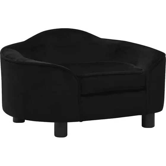 Hundesofa plys 67x47x36 cm - sort