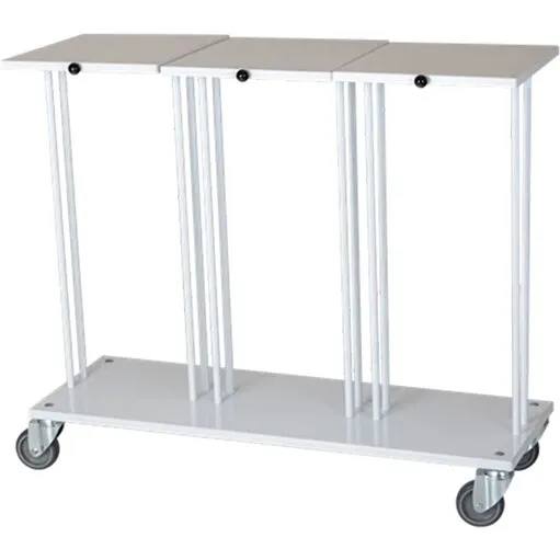 Standard Affaldsstativ 3x60 L med låg – hvid