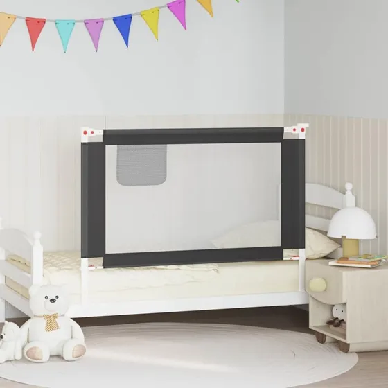 Sengehest 120x25 cm stof mrkegr  justerbar