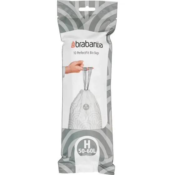 Brabantia PerfectFit affaldsposer Code H 50–60 L, 40 stk