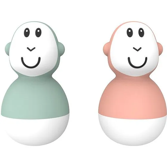 Matchstick Monkey Bathtime Wobblers – grøn & rosa