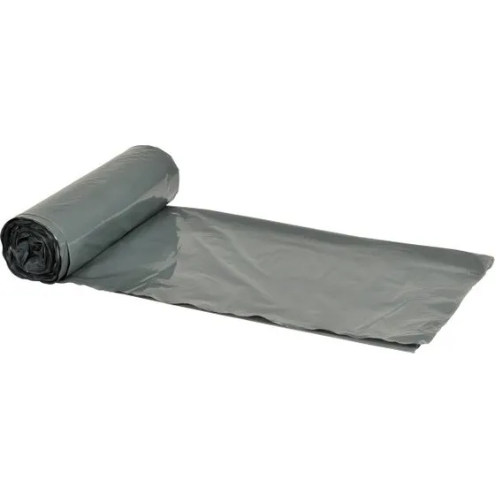 Spandepose 60 L grå LDPE 60x100 cm 15 µm – 10 ruller á 50