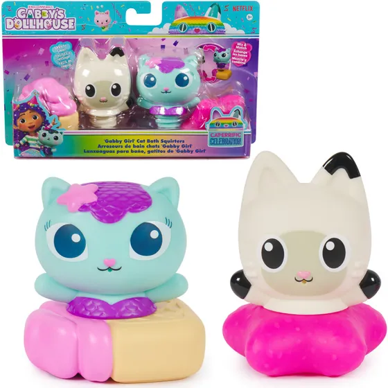 Gabby's Dukkehus Badedyr - 4 sprøjtende figurer