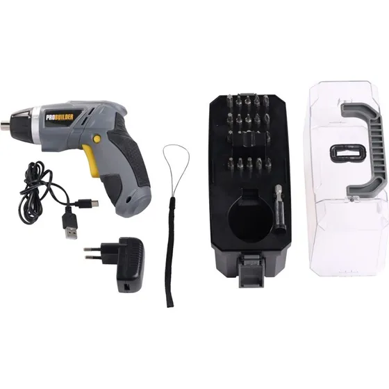 Probuilder skruemaskine 3,6 V Li-ion inkl. oplader & 20 bits