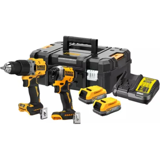 DeWalt DCK2051E2T 18V slagskruetrækker og boremaskine 2x1,7Ah