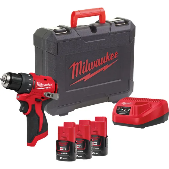 Milwaukee M12 BLDDRC-203C børsteløs boremaskine (10 mm)