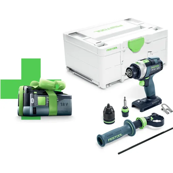 Festool TPC 18/4 I‑Basic slagboremaskine 18 V 5,0 Ah