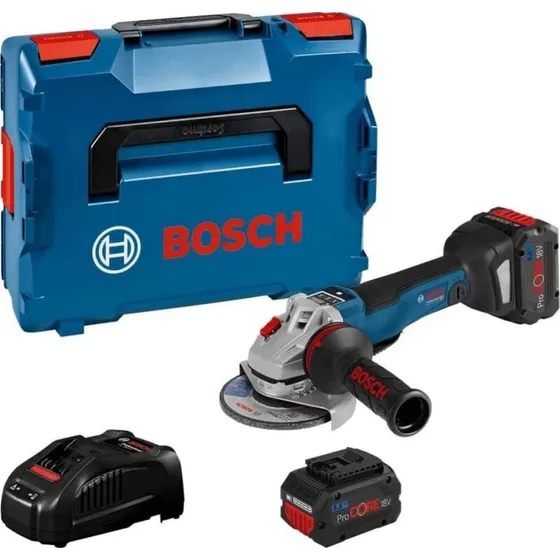 Bosch GWS 18V-10 PSC vinkelsliber, 2x5,5 Ah